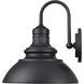 Adda LED 12.1 inch Powder Coated Black Outdoor Wall Sconce